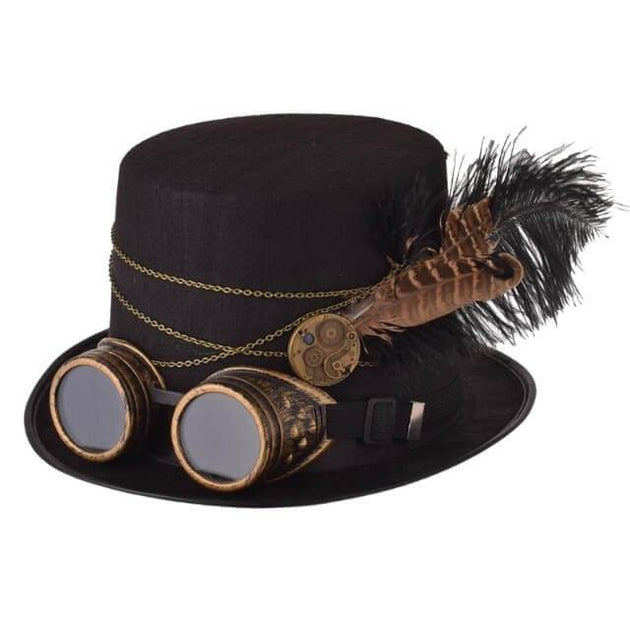 Steampunkstyler Steampunk Hat Feathers