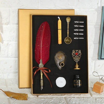 Steampunk Calligraphy Kit - red - Steampunk Pen