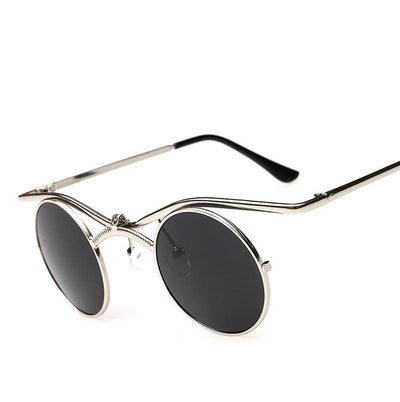 Steampunk Designer Sunglasses - Silver - Steampunk 