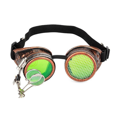 Steampunk Green Goggles - Steampunk Goggles