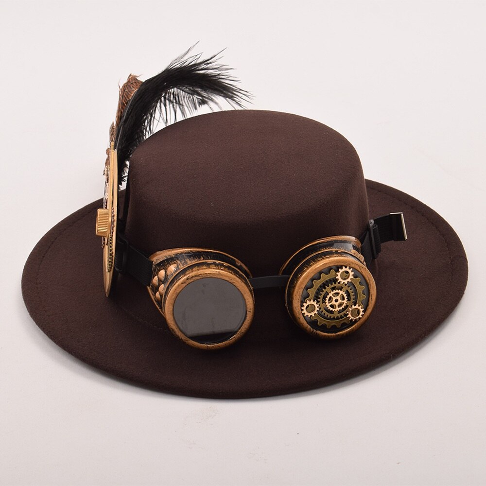 Steampunkstyler Steampunk Hat Feathers