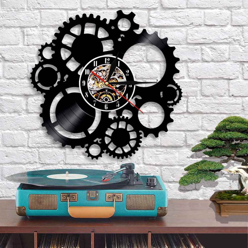 Steampunk Golden Retro Clock