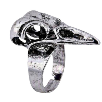 Steampunk Ravens Skull Ring