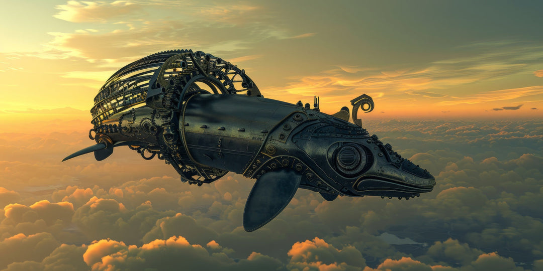 What is a steampunk airship