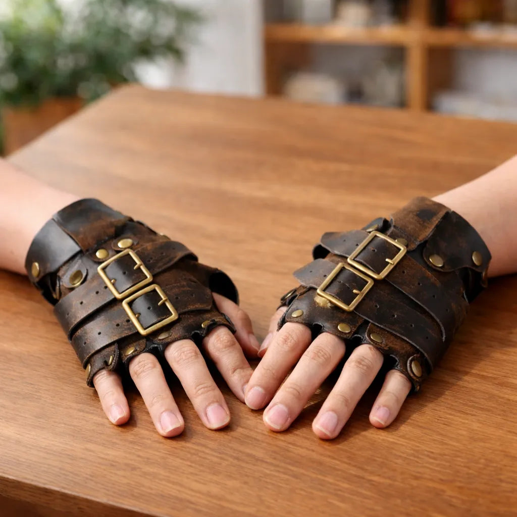 Adjustable Steampunk Cosplay Gloves
