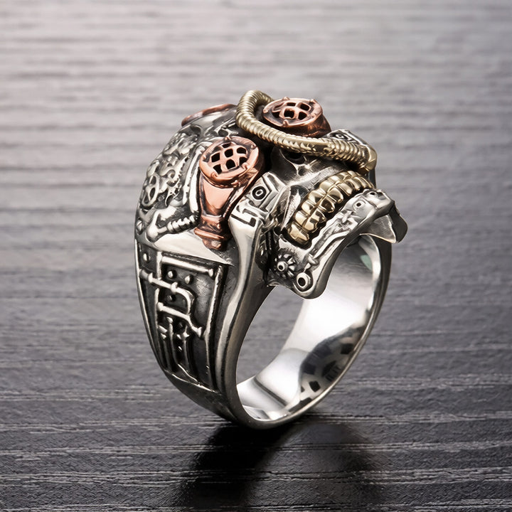 Artistic Skull Steampunk Ring