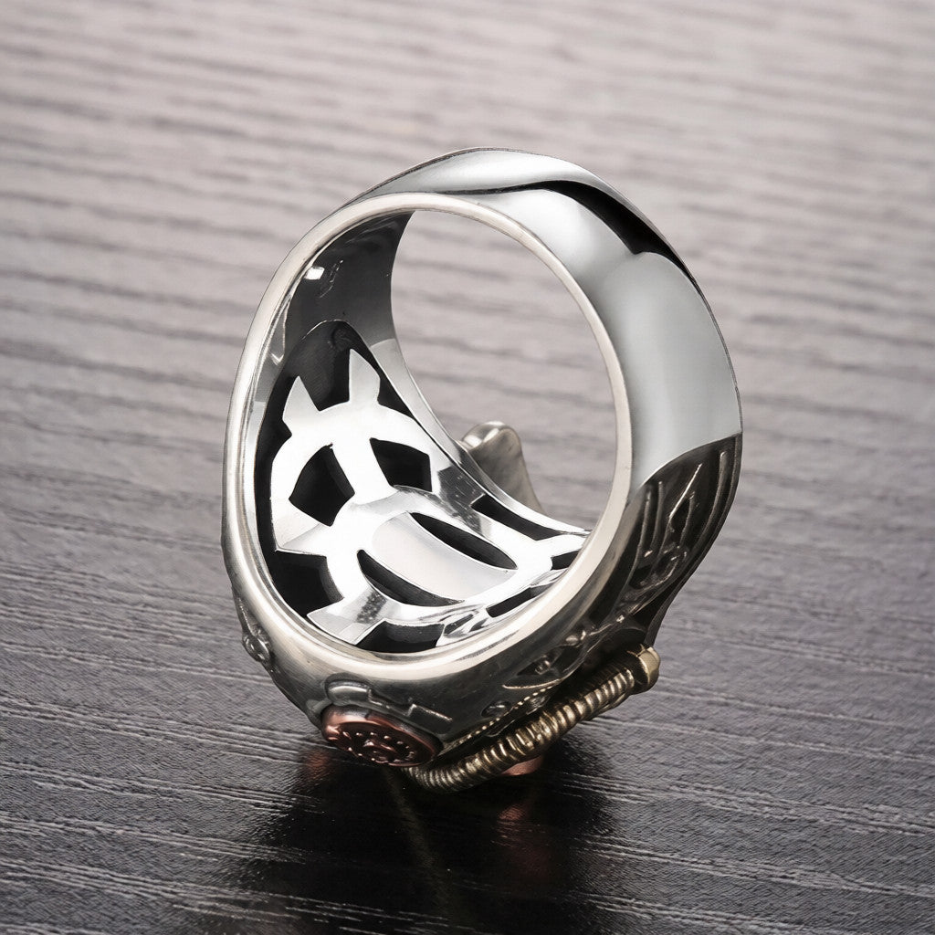 Artistic Skull Steampunk Ring edgy