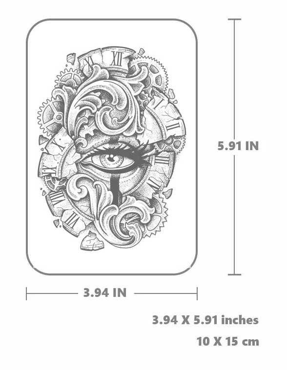 Artistic Steampunk Eye Tattoo tendance