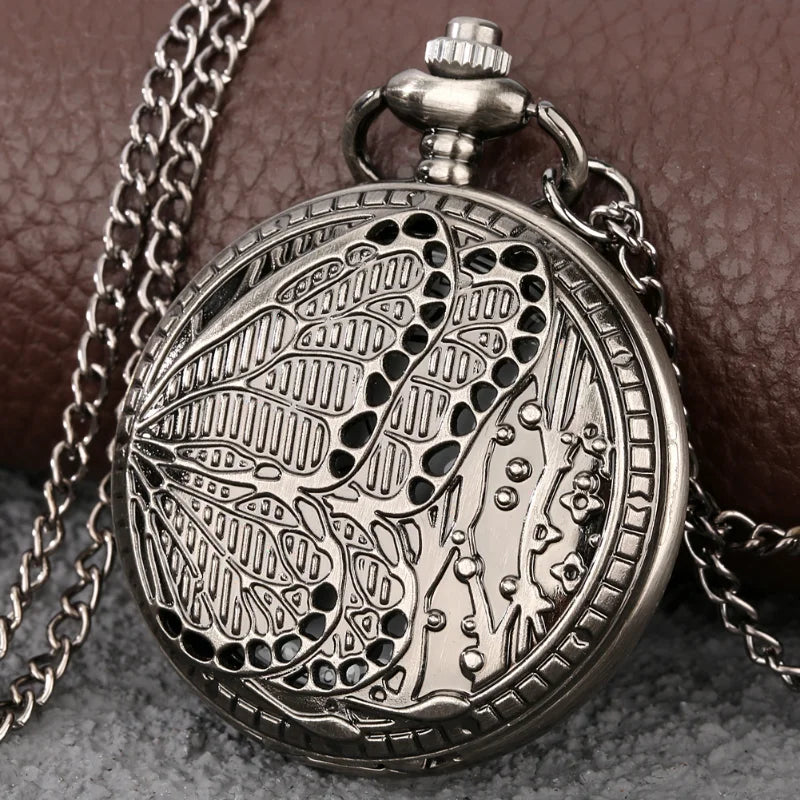 Artistic Steampunk Pocket Watch With Butterflies