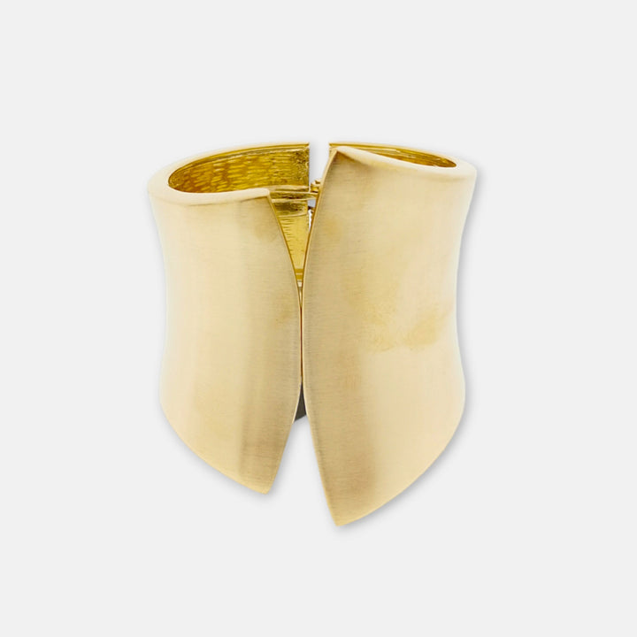 Asymmetrical Gold Steampunk Bracelet elegant