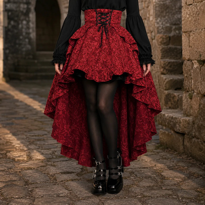 Asymmetrical Gothic Steampunk Skirt
