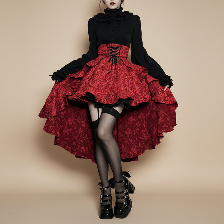 Asymmetrical Gothic Steampunk Skirt