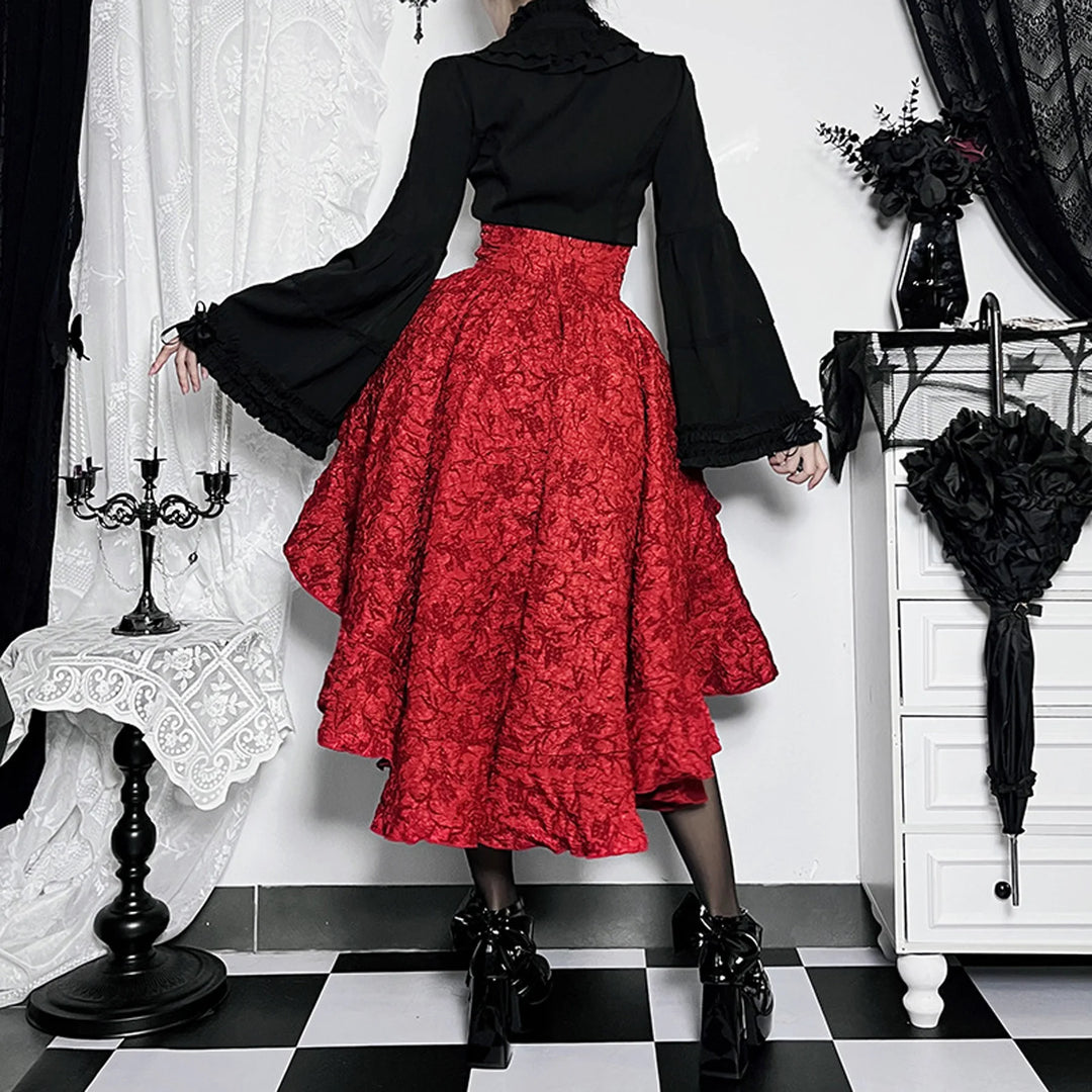 Asymmetrical Gothic Steampunk Skirt gothic
