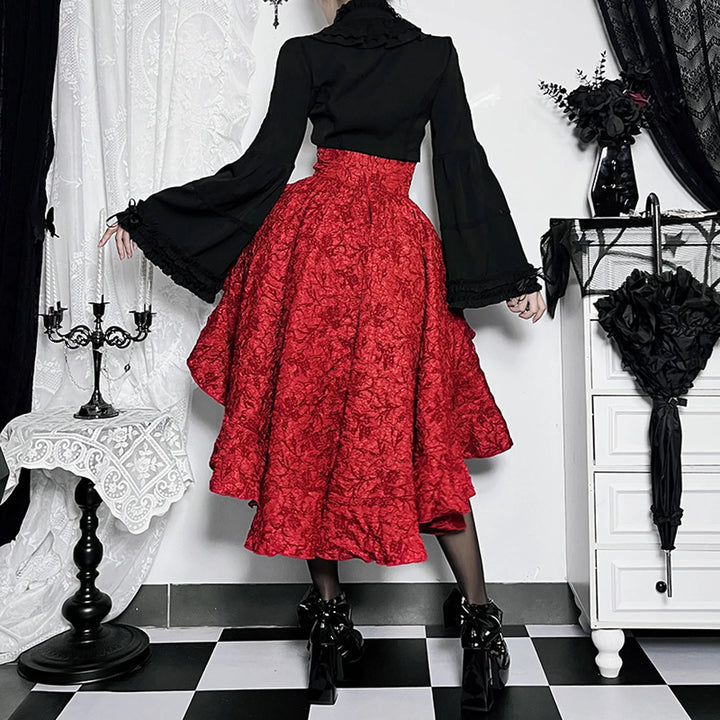 Asymmetrical Gothic Steampunk Skirt gothic