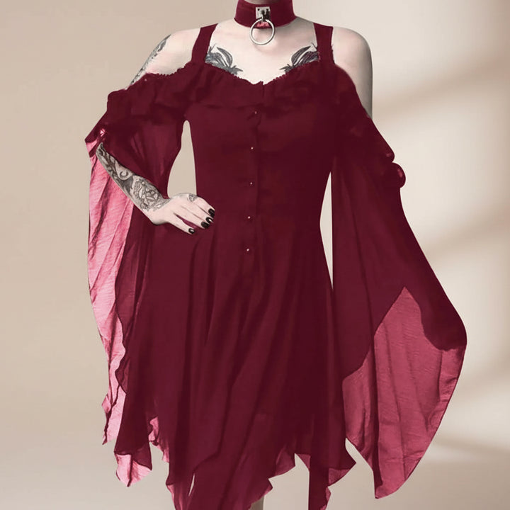 Asymmetrical Steampunk Elf Dress