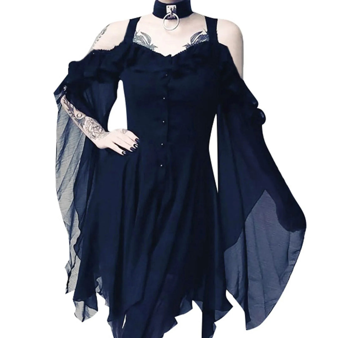 Asymmetrical Steampunk Elf Dress elegant