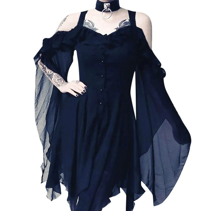 Asymmetrical Steampunk Elf Dress elegant