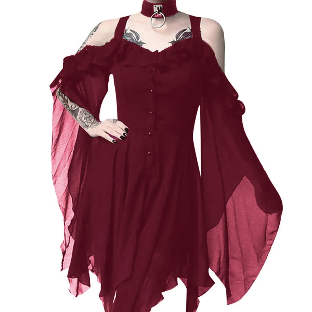 Asymmetrical Steampunk Elf Dress perfect