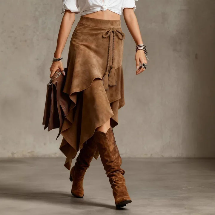 Asymmetrical Vintage Steampunk Skirt