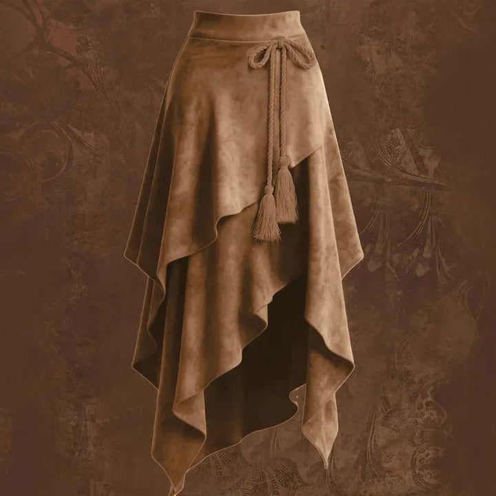 Asymmetrical Vintage Steampunk Skirt edgy