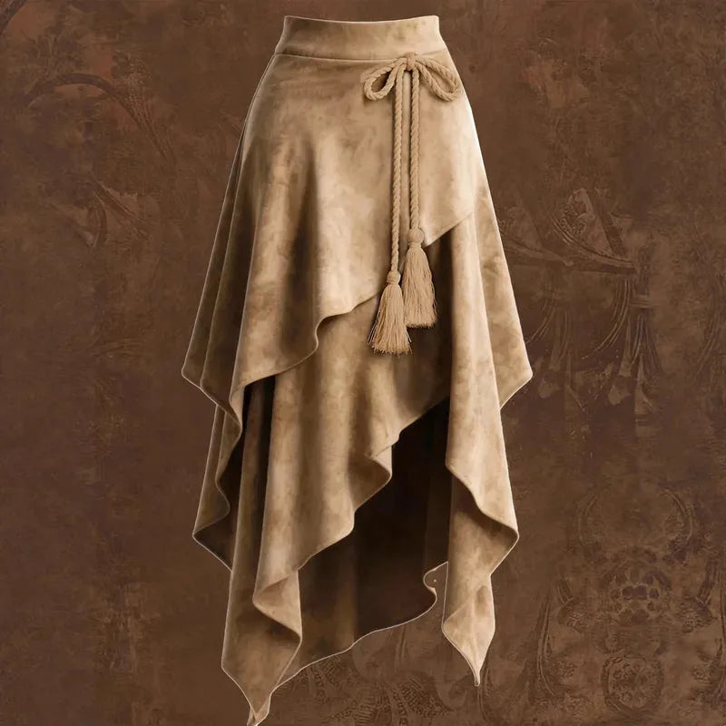 Asymmetrical Vintage Steampunk Skirt gothic