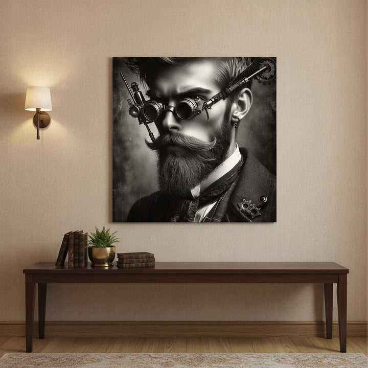Black-and-White Steampunk Wall Art