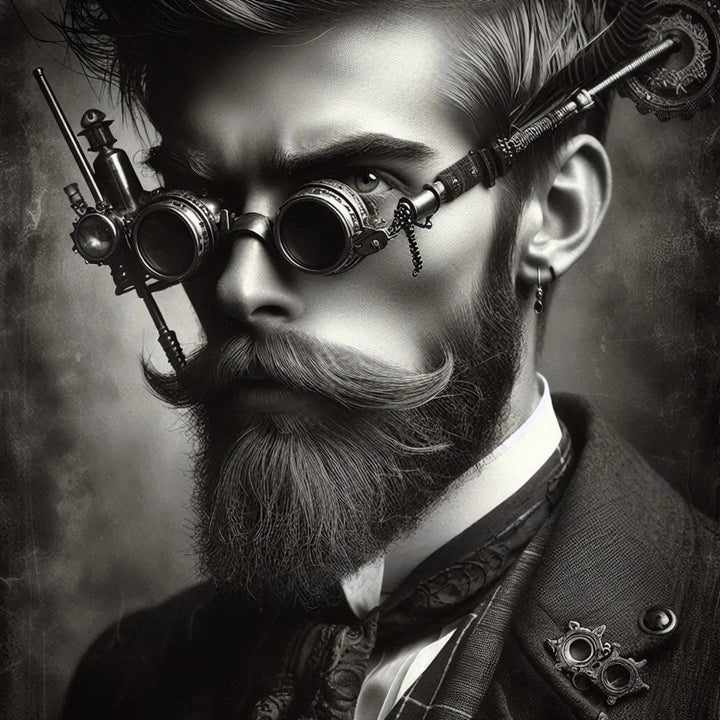 Black-and-White Steampunk Wall Art elegant