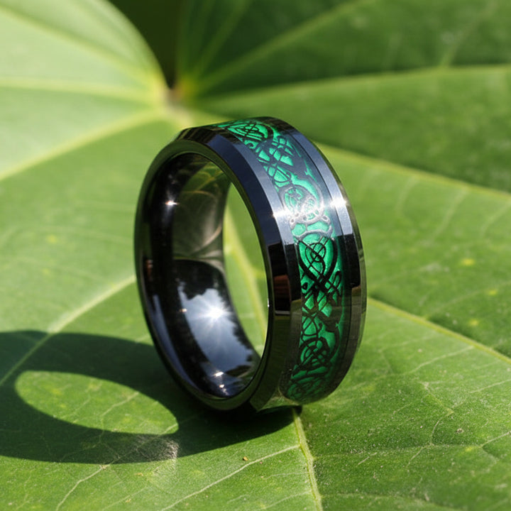 Black And Green Steampunk Ring