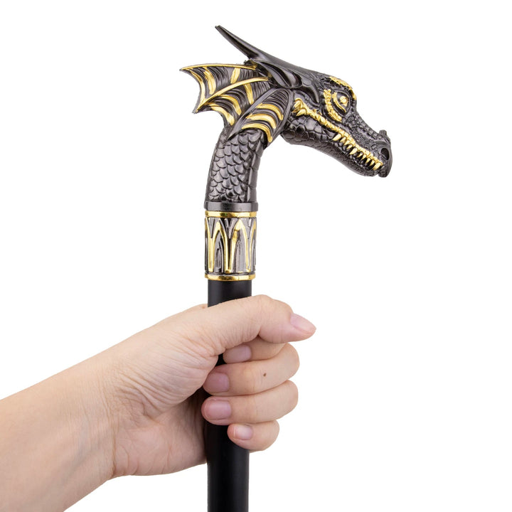 Black Dragon Steampunk Cane