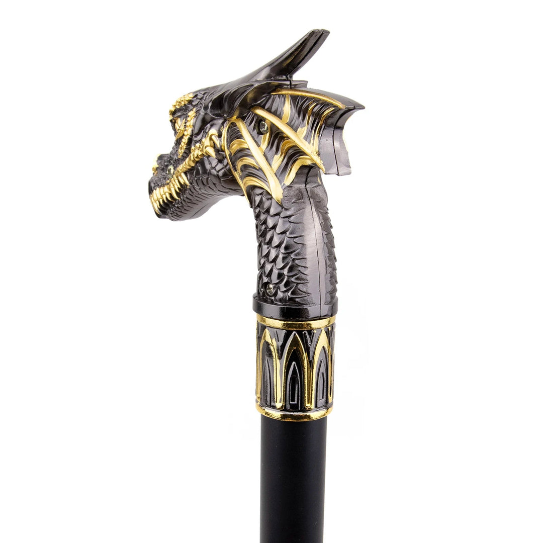 Black Dragon Steampunk Cane luxury