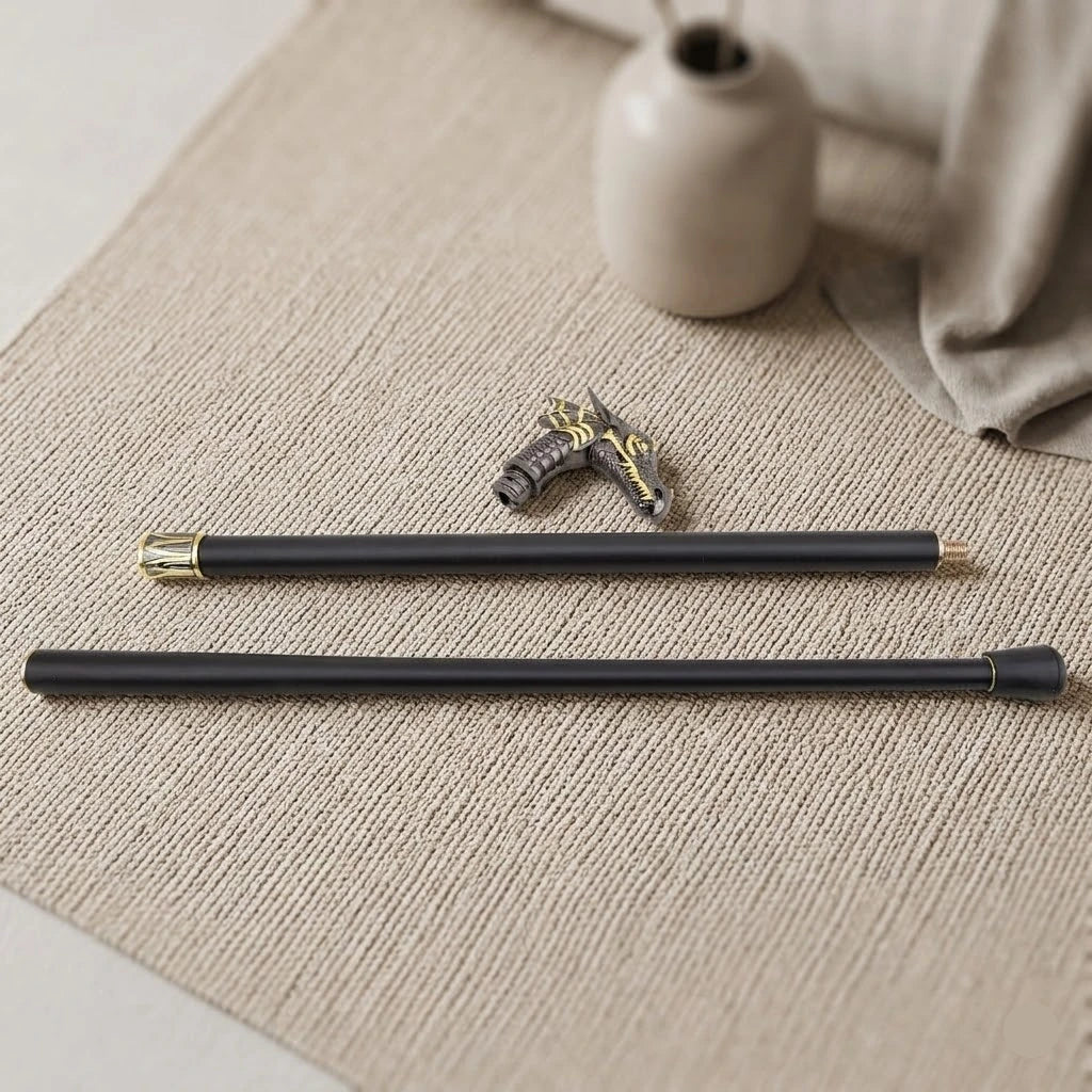 Black Dragon Steampunk Cane quality