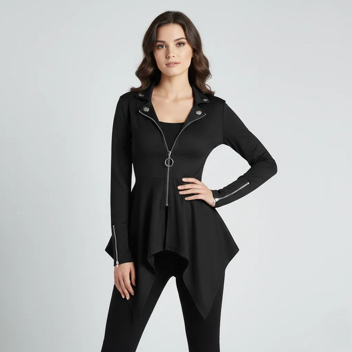 Black Minimalist Steampunk Jacket