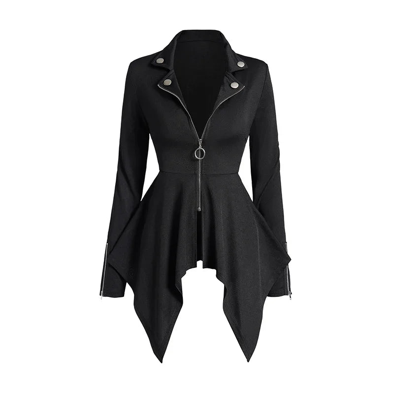Black Minimalist Steampunk Jacket Design