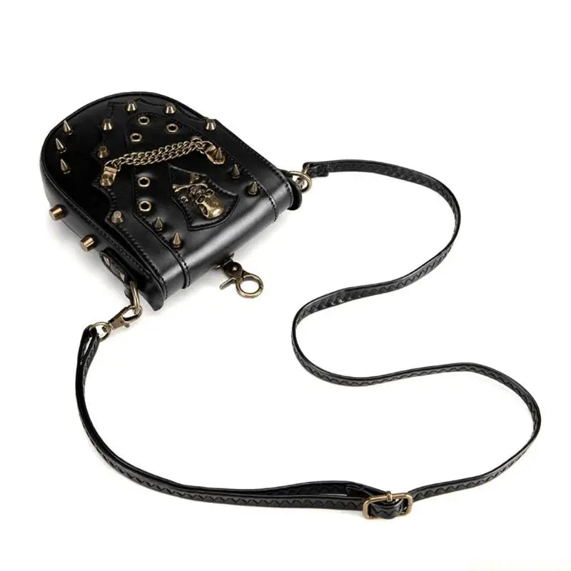 Black Riveted Steampunk Shoulder chic