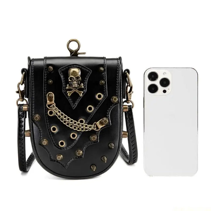 Black Riveted Steampunk Shoulder fashion