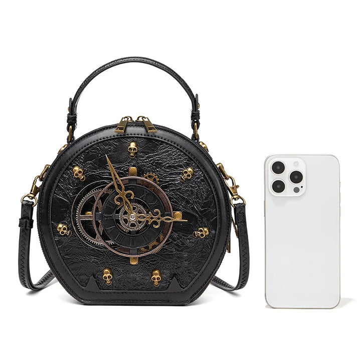 Black Round Steampunk Shoulder fashion