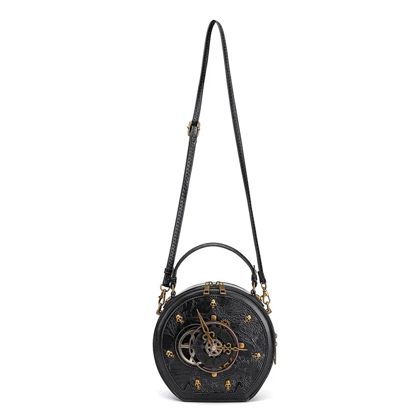 Black Round Steampunk Shoulder tendance