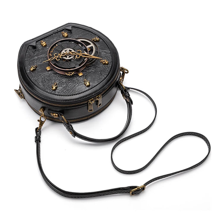 Black Round Steampunk Shoulder unique