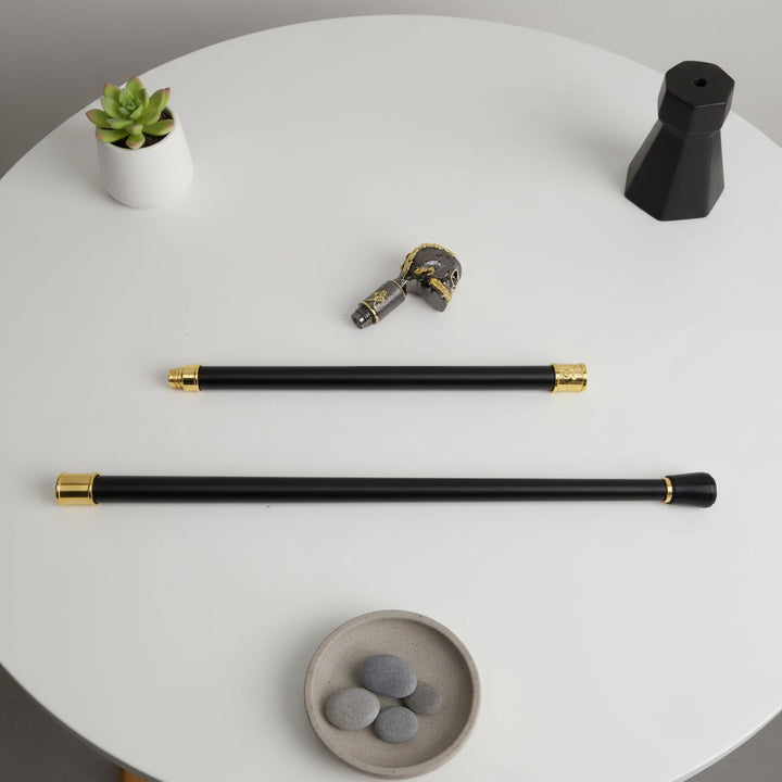 Black Skull Steampunk Cane