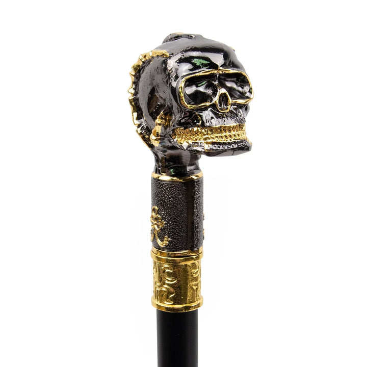 Black Skull Steampunk Cane elegant