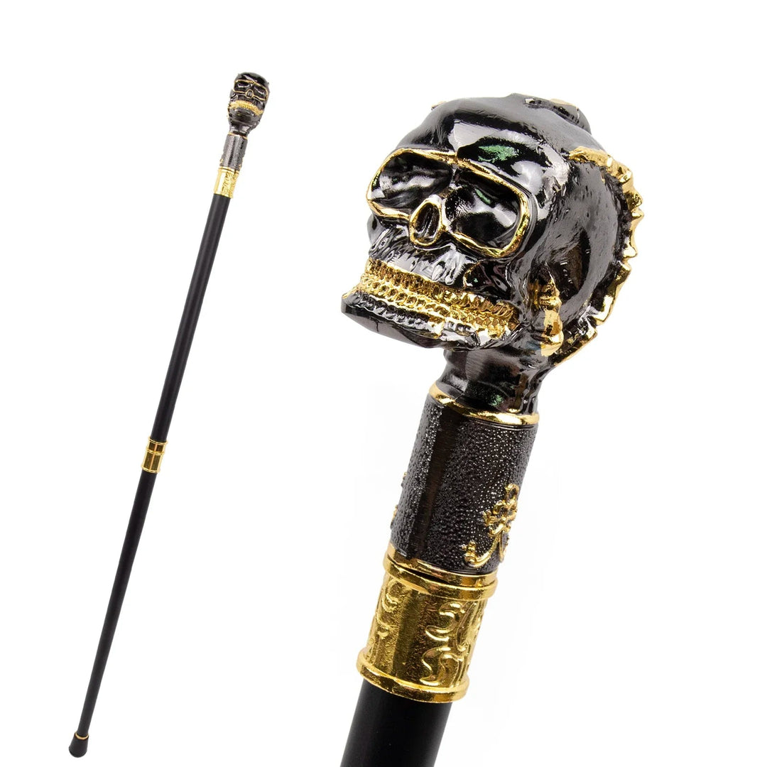 Black Skull Steampunk Cane fashion