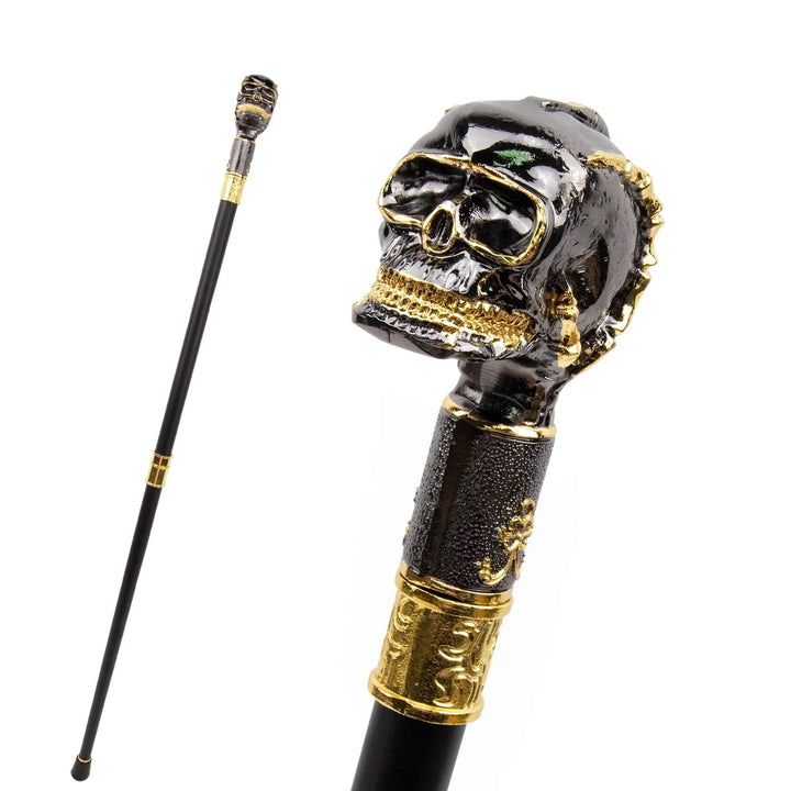 Black Skull Steampunk Cane fashion