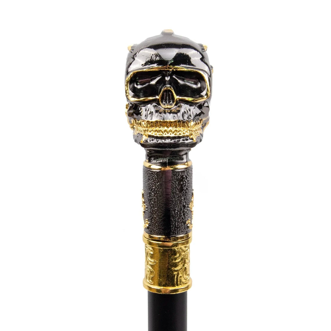 Black Skull Steampunk Cane vintage