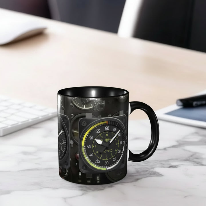 Black Steampunk-Style Mug
