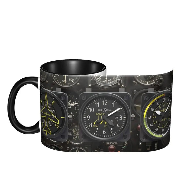 Black Steampunk-Style Mug elegant