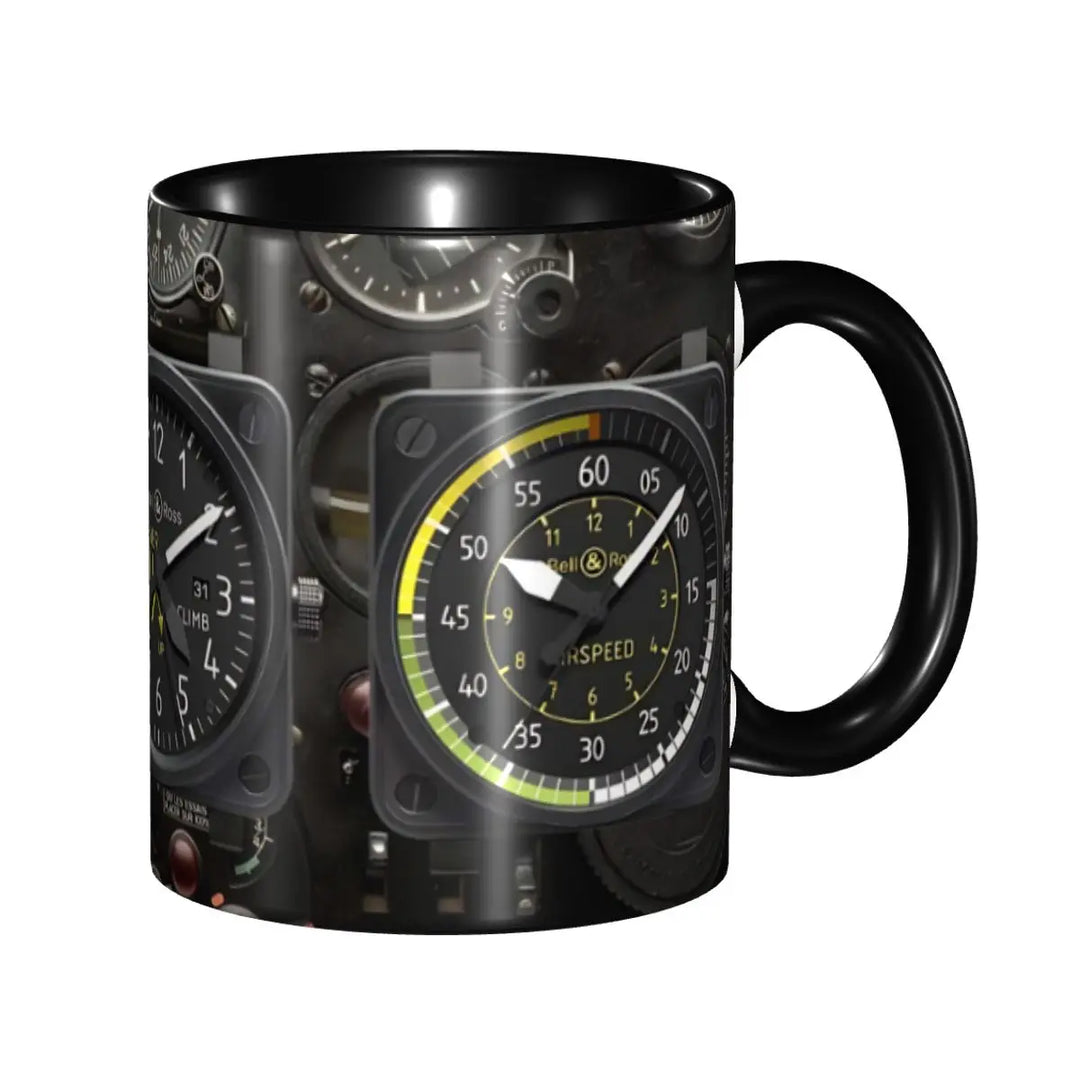 Black Steampunk-Style Mug unique