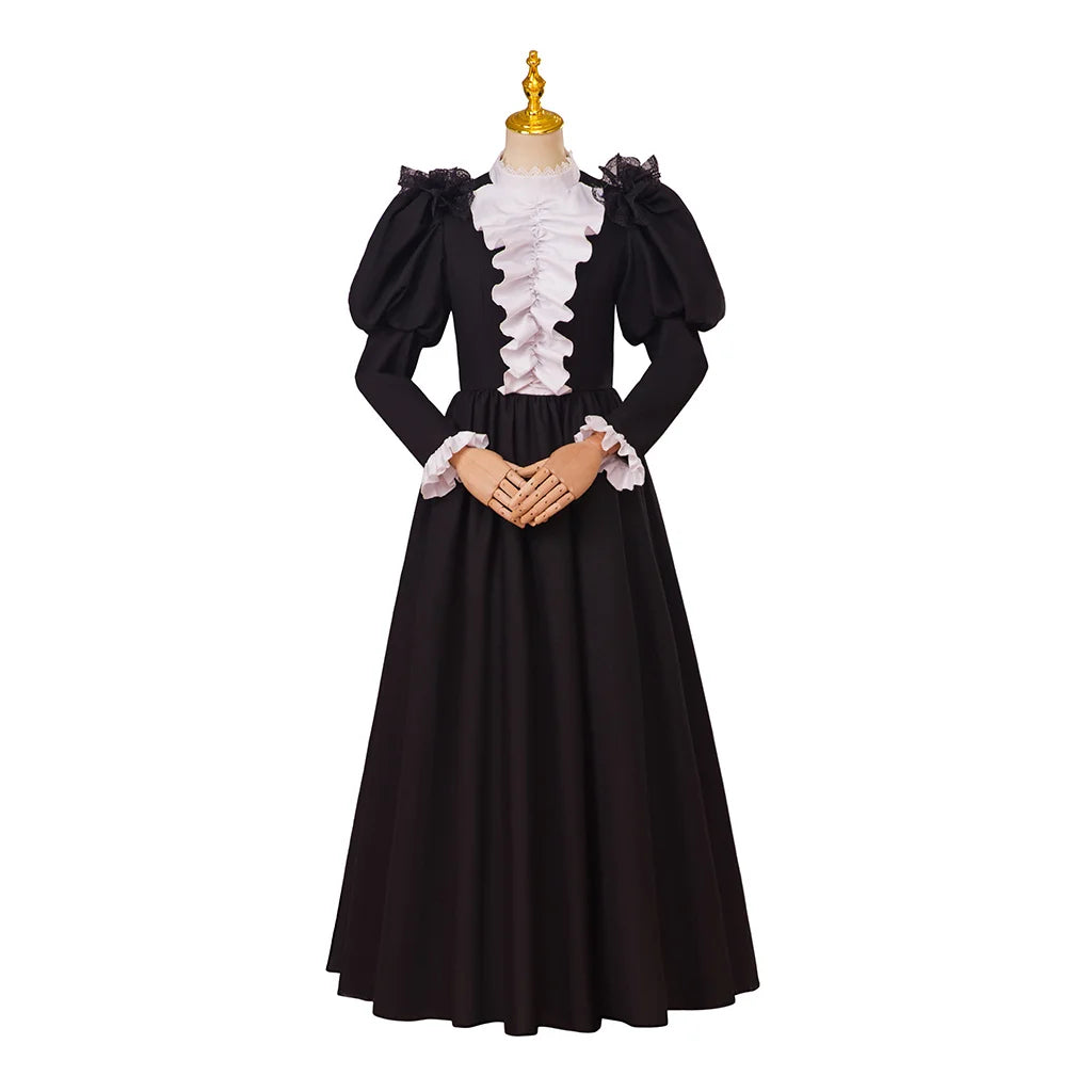Black Steampunk Costume Dress Vintage