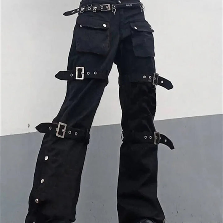 Black Steampunk Gothic Pants