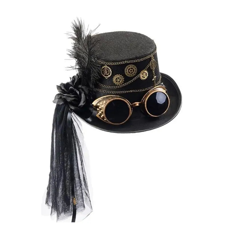 Black Steampunk Hat Design