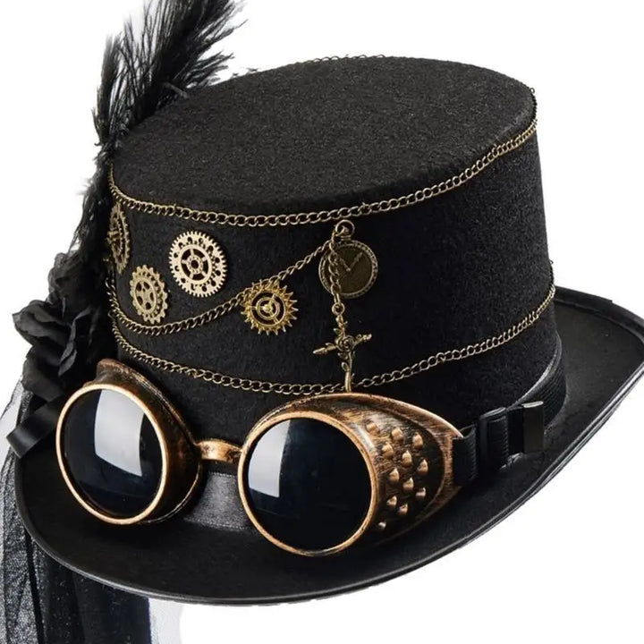 Black Steampunk Hat Design – classic steampunk